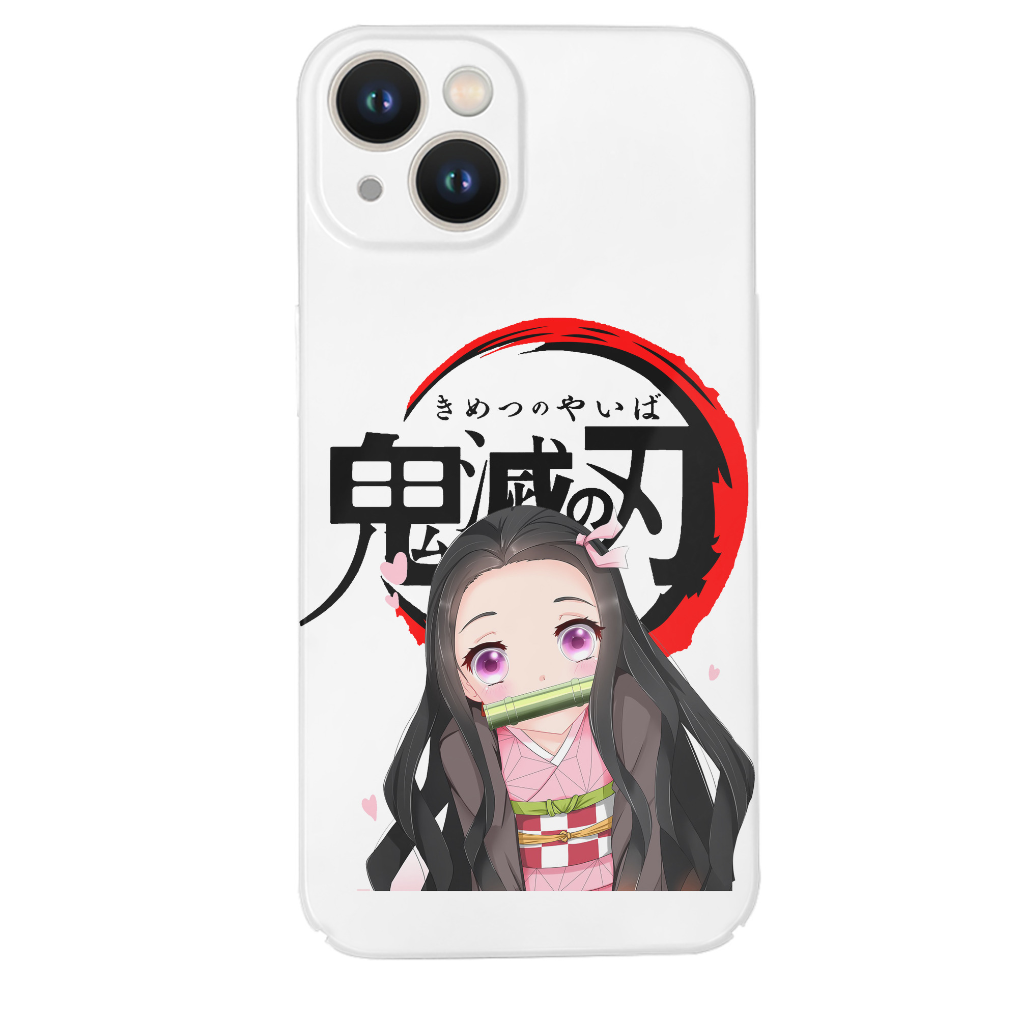 （画像用） 鬼滅の刃（きめつのやいば）竈門 禰󠄀豆子／かまど ねずこ Kamado Nezuko 【iPhone 14シリーズ対応】ハードケース